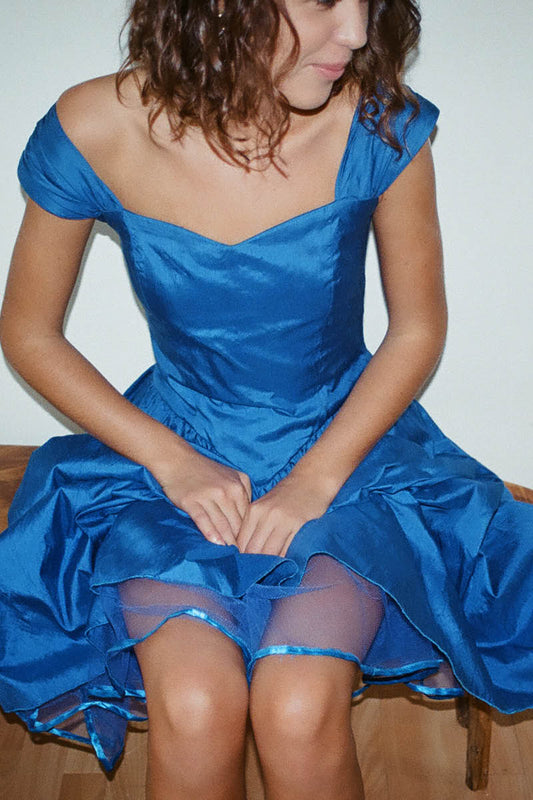 Vintage 'Disney Princess' Electric Blue Dress