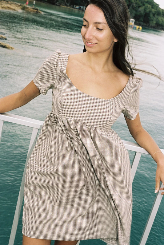 The Amelia Dress ~ Chocolate Check