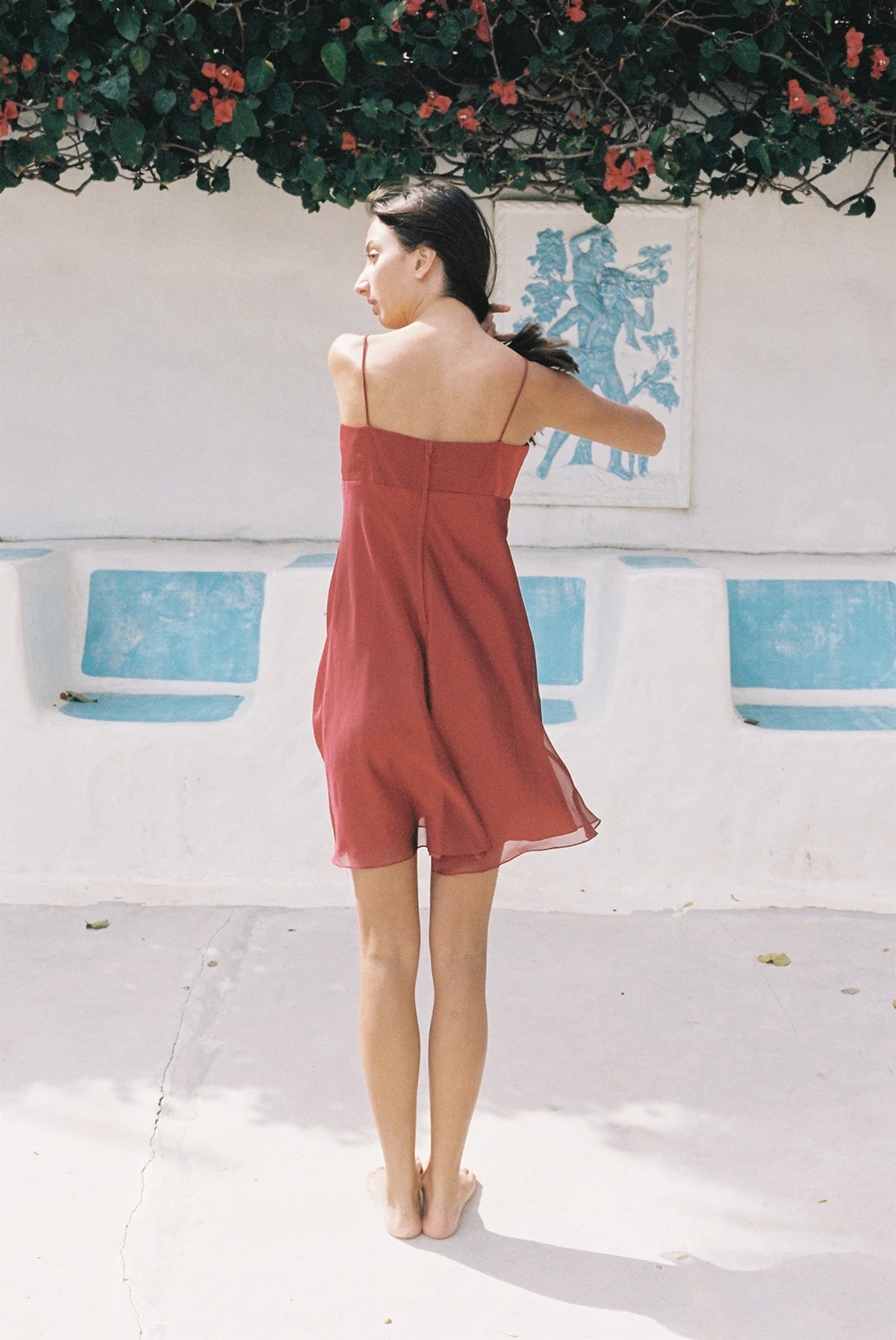Vintage Cocktail Dress Deep Rouje Shop One Moment